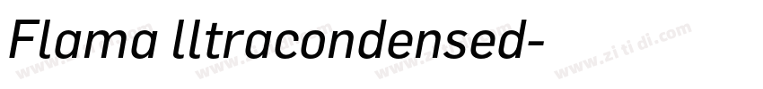 Flama lltracondensed字体转换